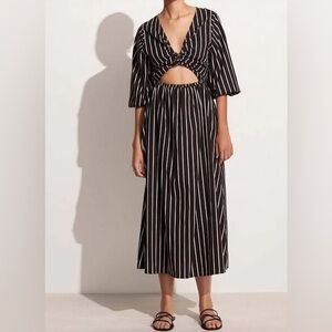 Faithful the Brand Cotton midi wrap dress
